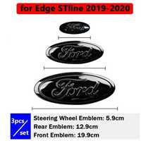 Ford Edge знак, емблема чорна