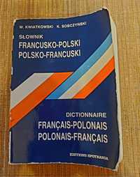 Książka "Słownik francusko-polski polsko-francuski" W. Kwiatkowski