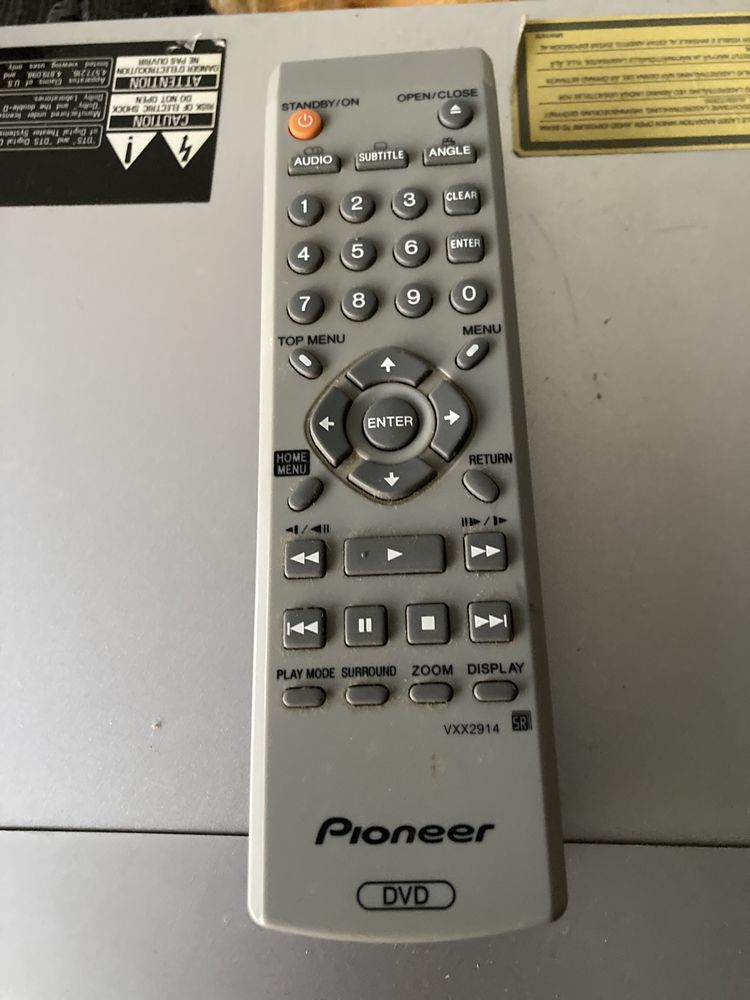 Leitor dvd divx pioneer dv 470 s