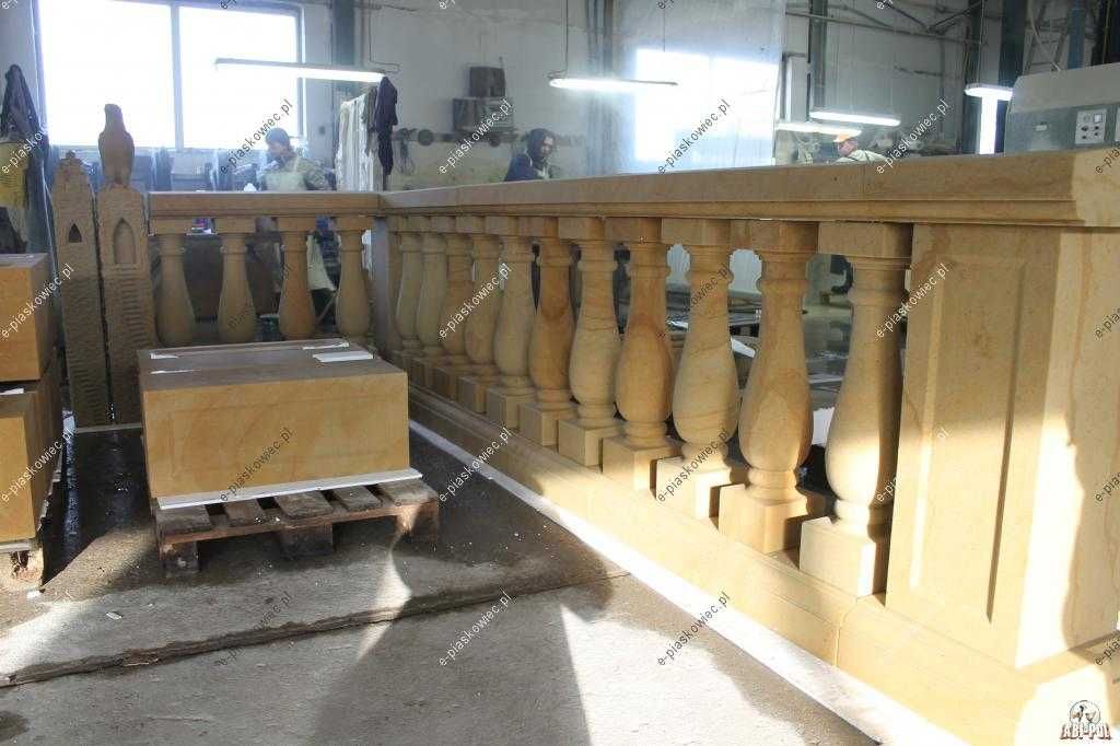 Balustrada z piaskowca, Tralki, Poręcz, Bariera, Banda.