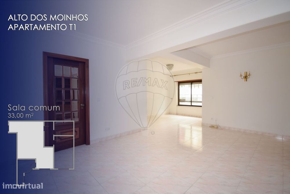 Apartamento T1 para arrendamento