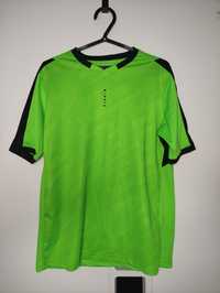Zielony t-shirt sportowy oddychający materiał Kipsta / M stan bdb