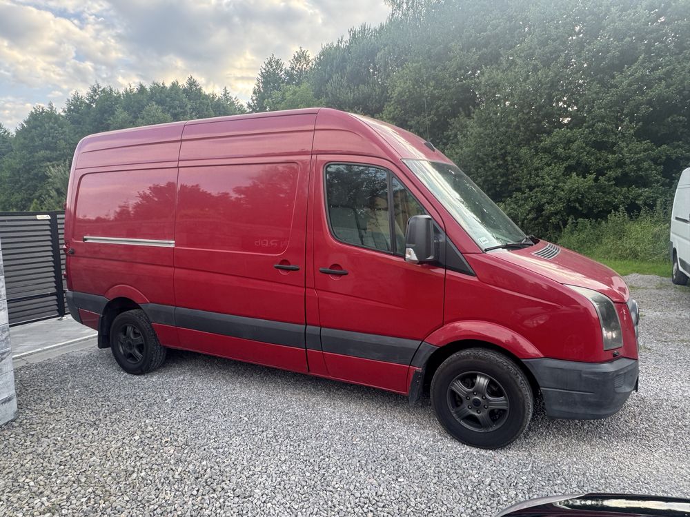 VW Crafter 2.5 TDi L2H3 Klima Xenon Alufelgi Średniak Blaszak