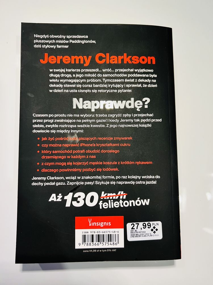 Naprawdę? Autor: Jeremy Clarkson Książka nowa