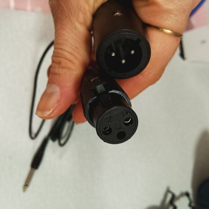 Microfone de mão p coluna de som