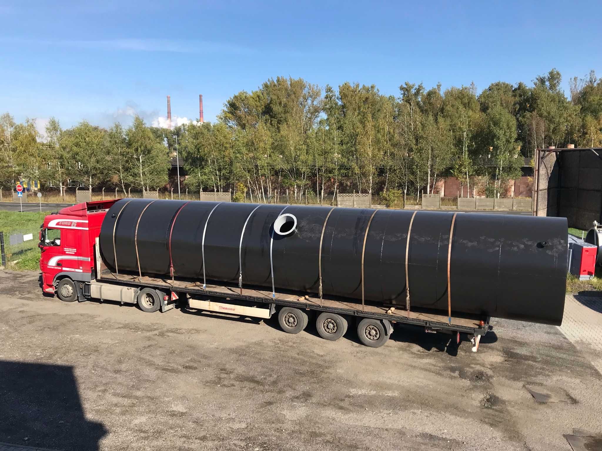 stalowy podziemny zbiornik PPOŻ 100 m3 gotowy do montażu z dokumentami