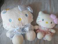 Zestaw 2 maskotki Hello Kitty w sukience nowe duża i mniejsza