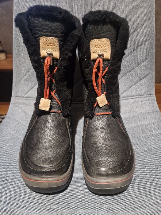 Skórzane śniegowce Ecco z membraną Hydromax.