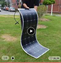 100% novo - painel solar flexível