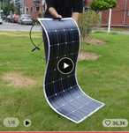 100% novo - painel solar flexível