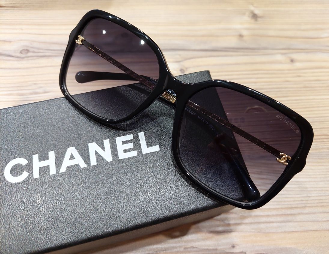 Элегантные черные солнезащитные очки CH 3398B от Chanel! Оригинал!