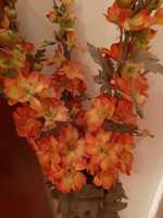 Kwiatek sztuczny pomarańcz kwiat gałązka storczyk długi 90c zara home