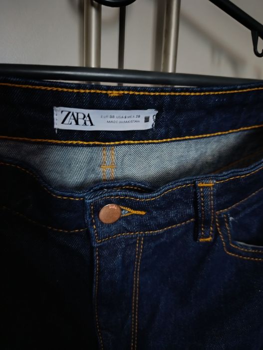 Джинси палацо (широкі)Zara 38,40 (M -L) темно синій