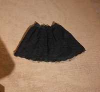 Czarna koronkowa spódnica, rozm. 140