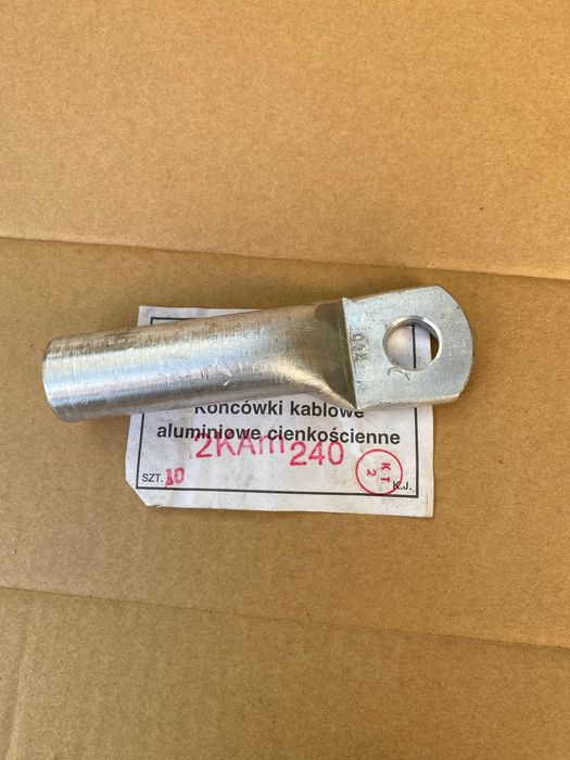 Końcówki kablowe cienkościenne 2KAm 240 Al oczkowe aluminiowe