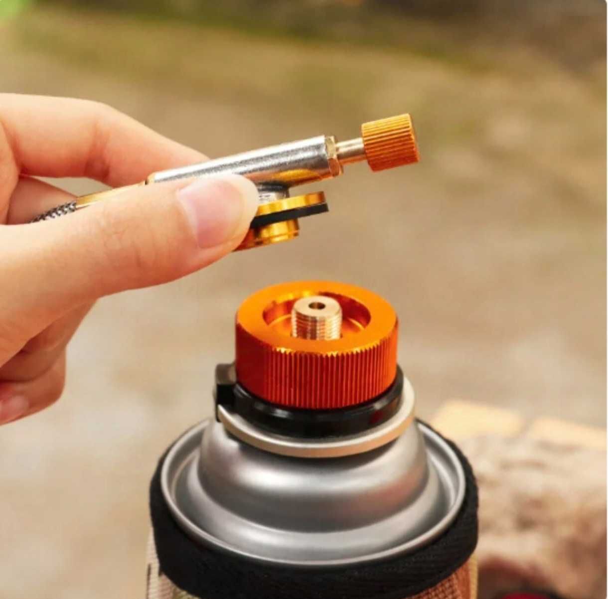 Nowy Adapter Gazu Nabój Gazowy Gwint Kartusz Butli 7/16