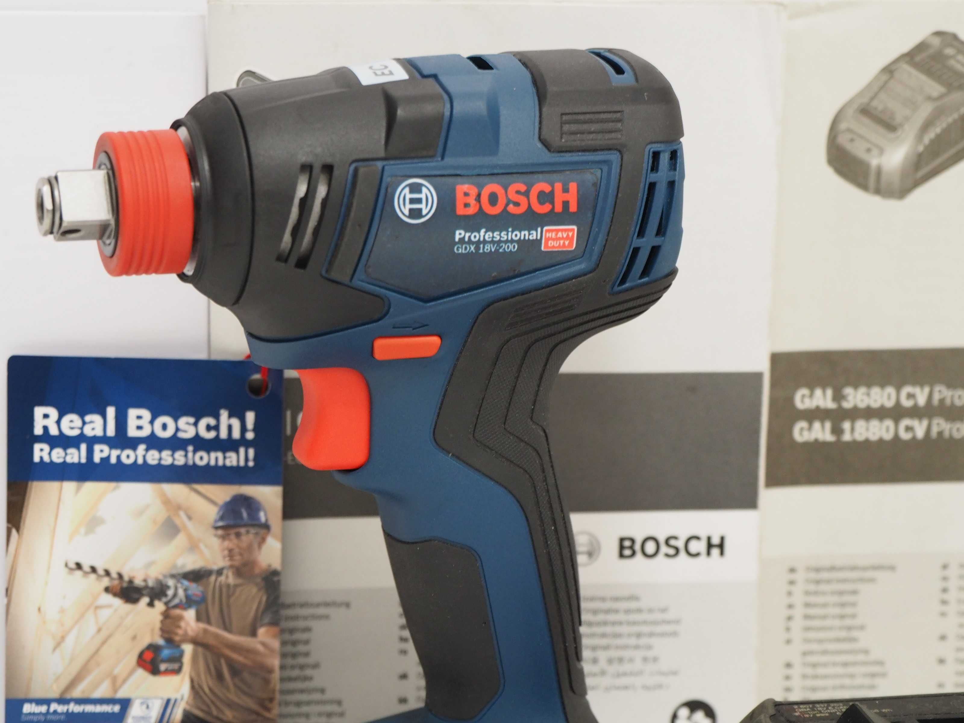 BOSCH GDX 18V-200 klucz zakrętarka 1/2''  +bateria 18v 6ah wurth bti