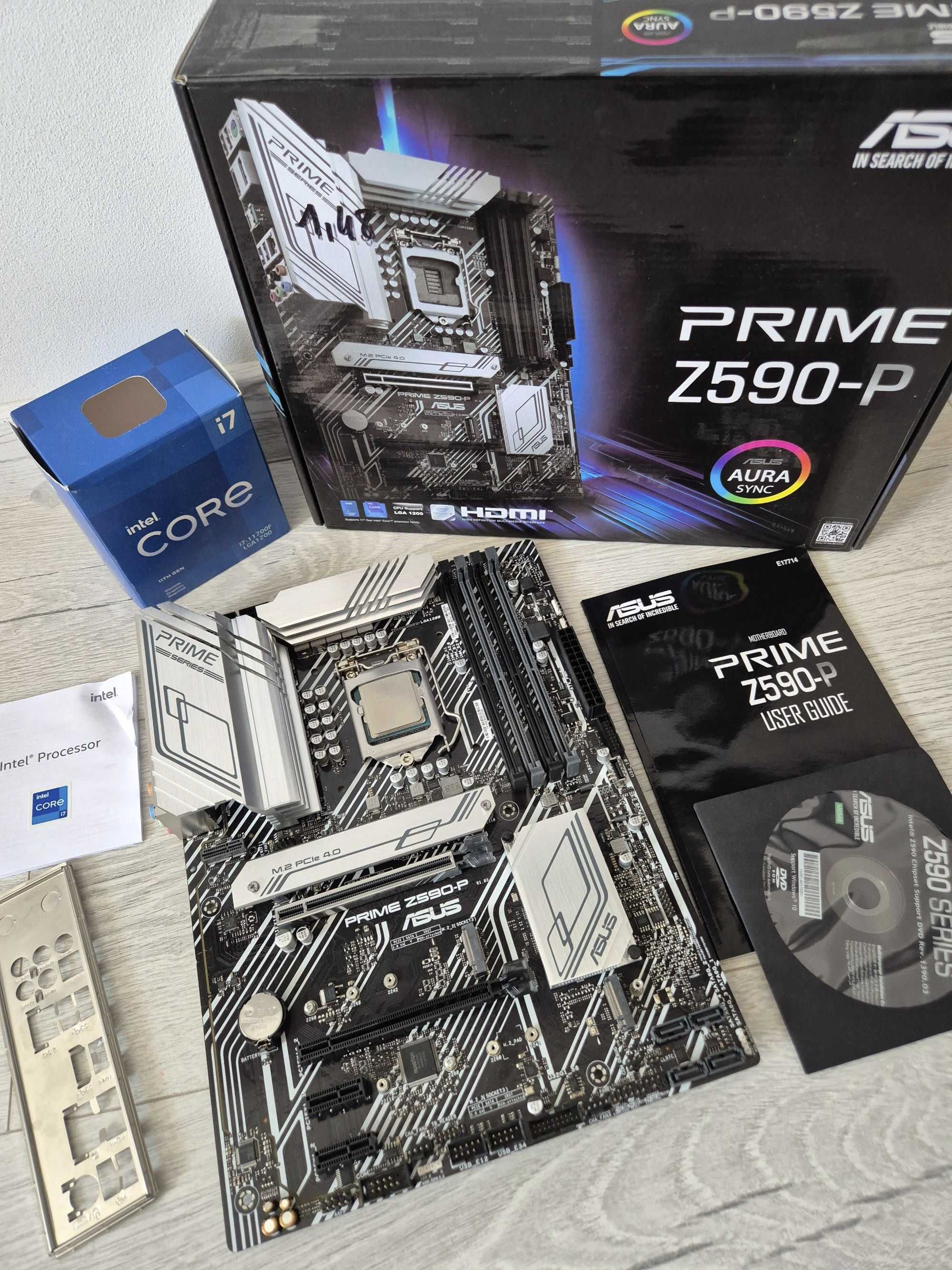 s1200 ігровий сет Intel Core i7-11700 8я\16п 4.9G+ ASUS Z590. Trade-IN