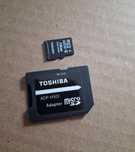 Karta pamięci micro sd Toshiba 16GB + adapter. Jak nowa!