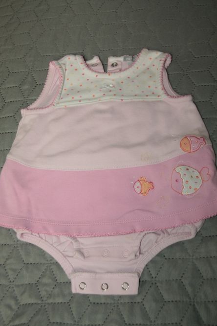 Komplet dla dziewczynki 2 części plus body r. 0-3 m