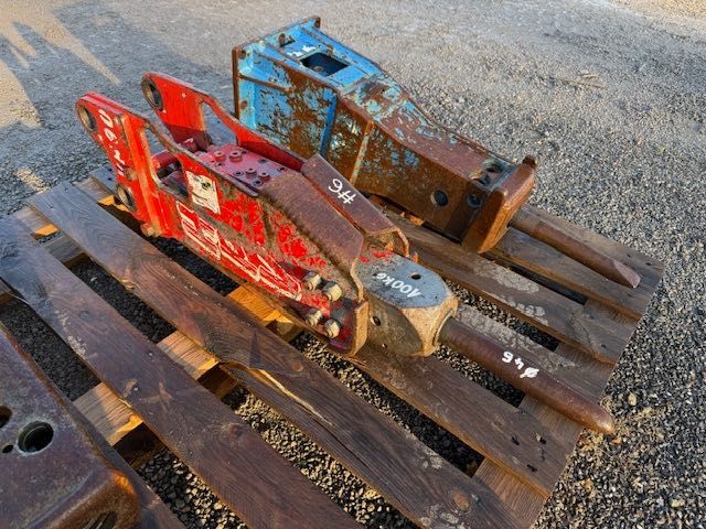 młot hydrauliczny do minikoparki używany do weryfikacji