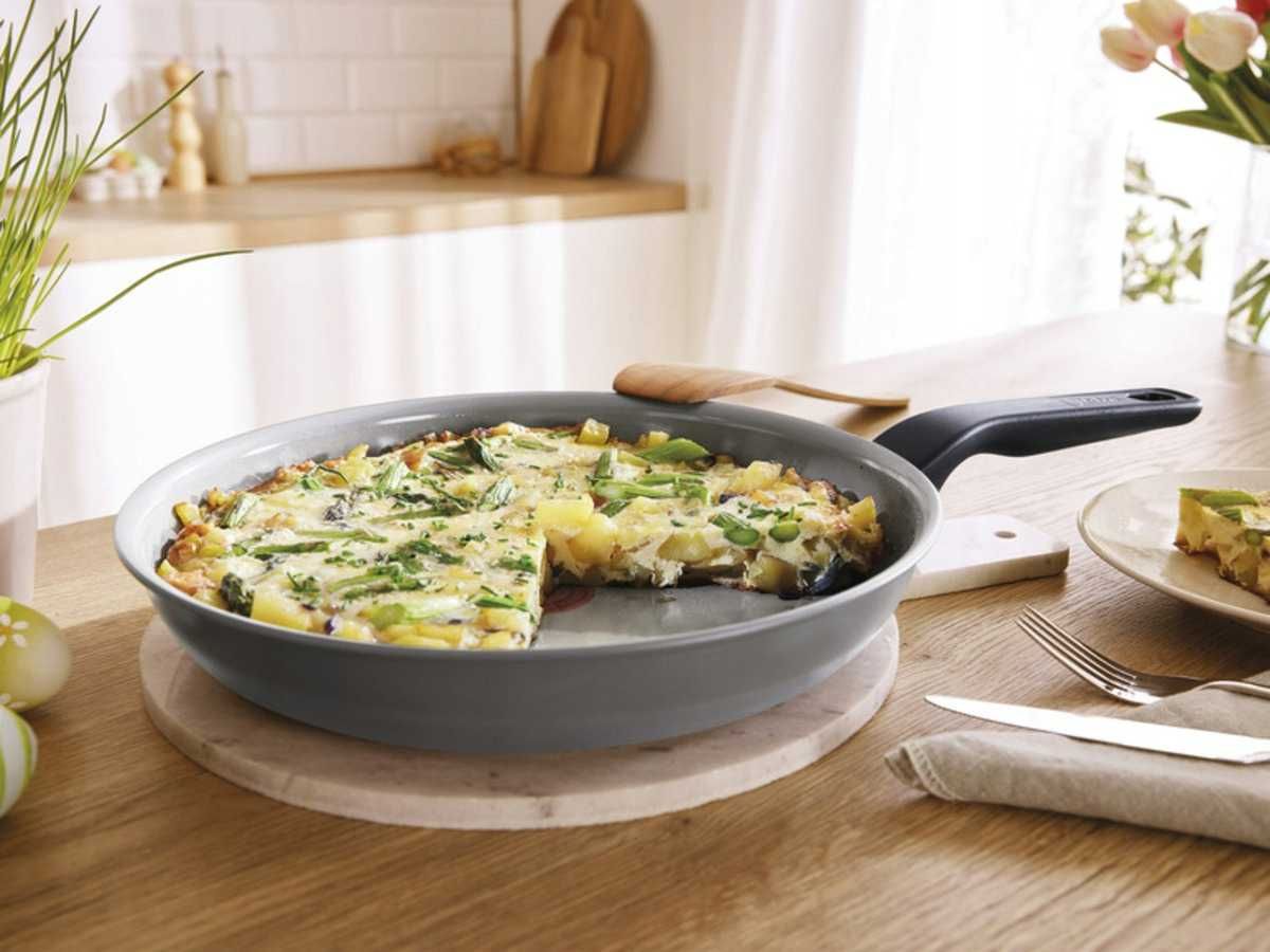 Duża patelnia ceramiczna Tefal 28 cm indukcja