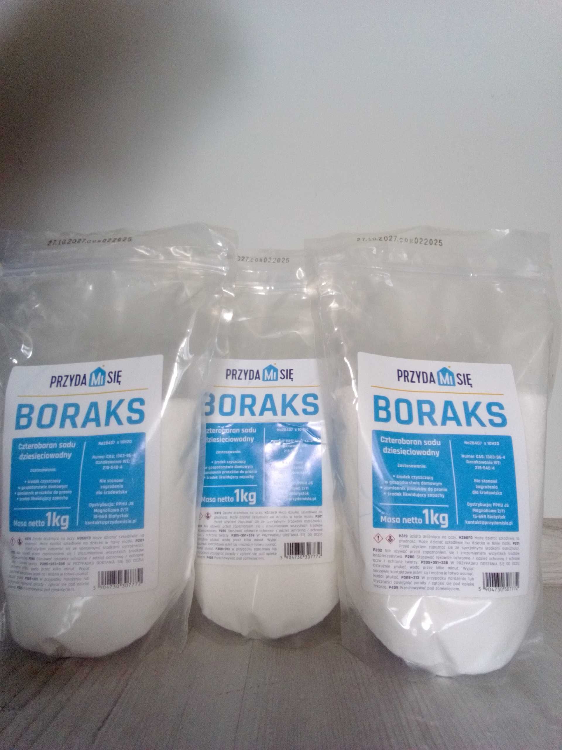 3kg BORAX, Czystość 99,99% Czteroboran Sodu