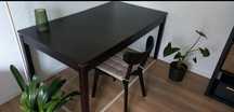 IKEA Stół drewniany 160 (200) x 90 rozkladany + 2krzesla