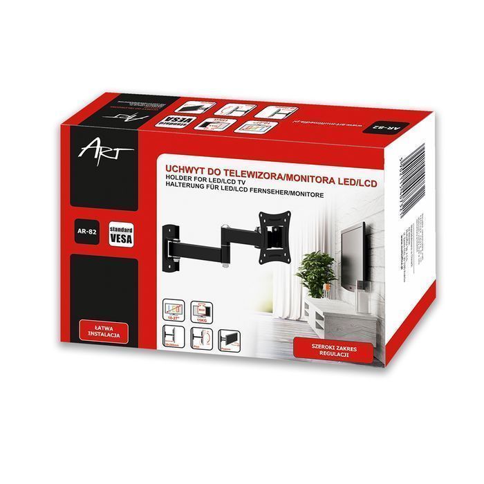 Uchwyt do telewizora 10-27'' 15kg ścienny regulowany wieszak AR-82