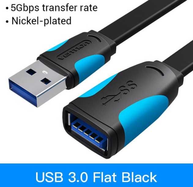 Vention USB 3,0 HIGH SPEED Кабель удлинитель USB 3.0 Black A13 2м