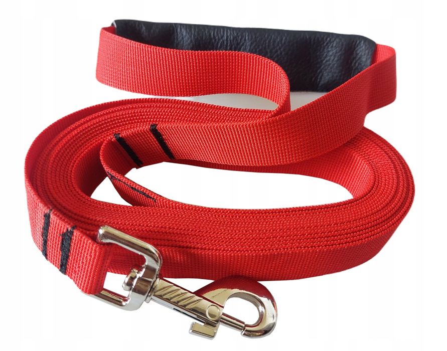 smycz z taśmy dla średniego psa do 5-25kg 2m