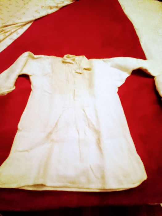 Camisa de traje de folclore muita antiga  em linho