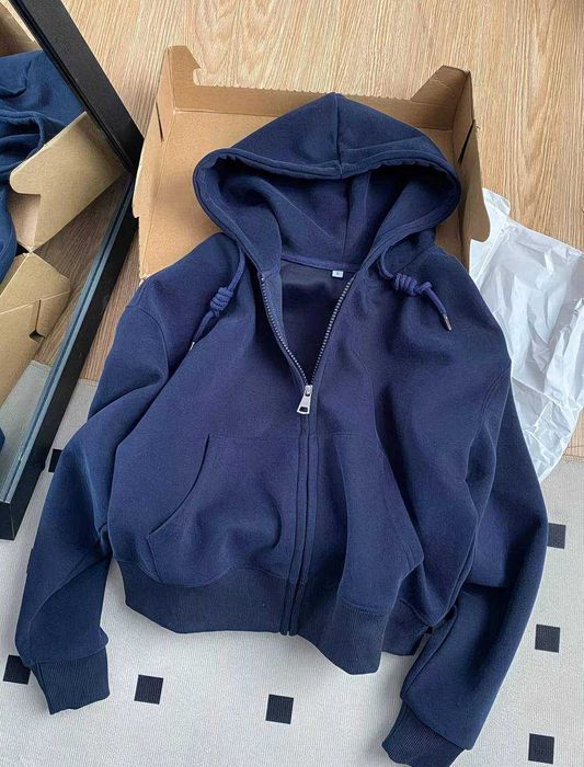 Модна толстовка Livana / худі на блискавці / кофтина / оверсайз