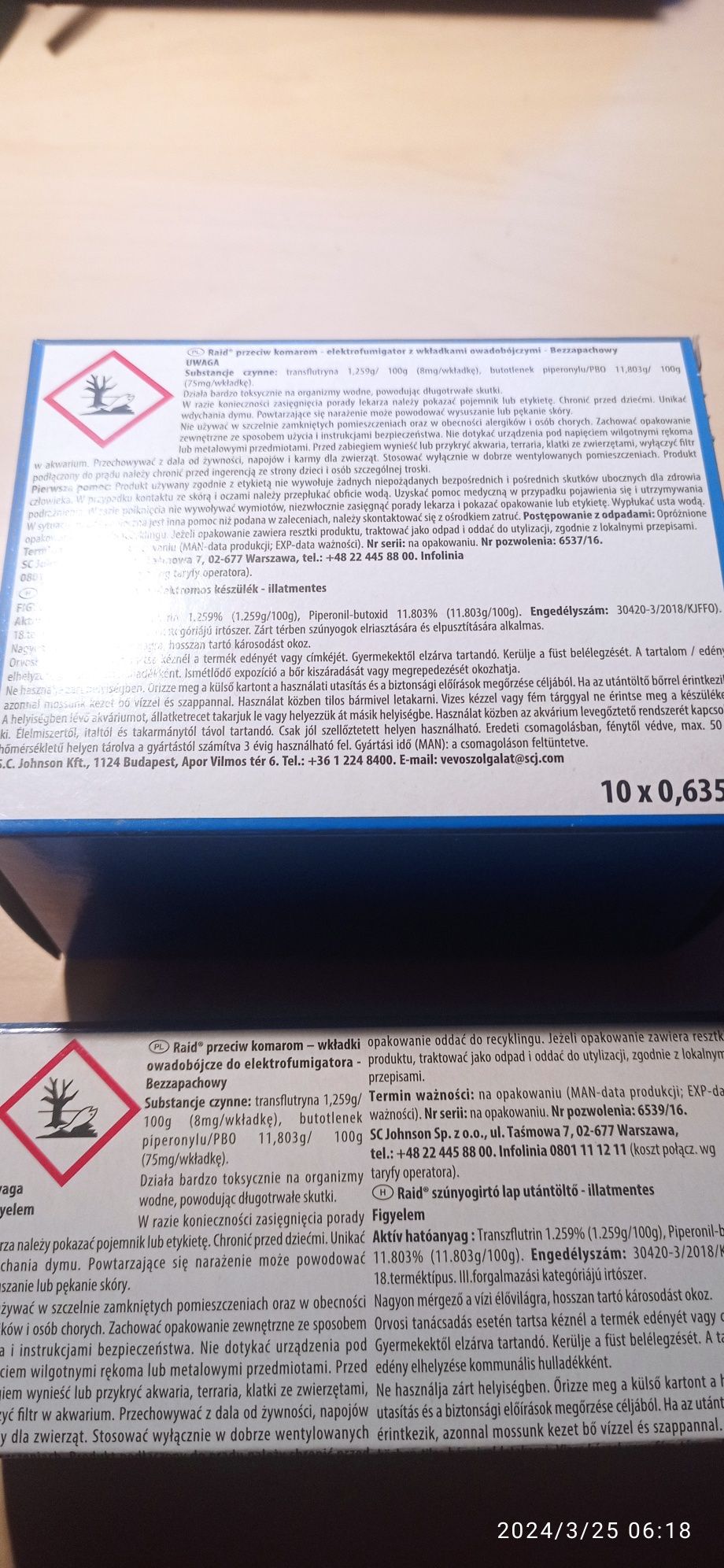 RAID elektrofumigator+ gratis paski super cena okazja