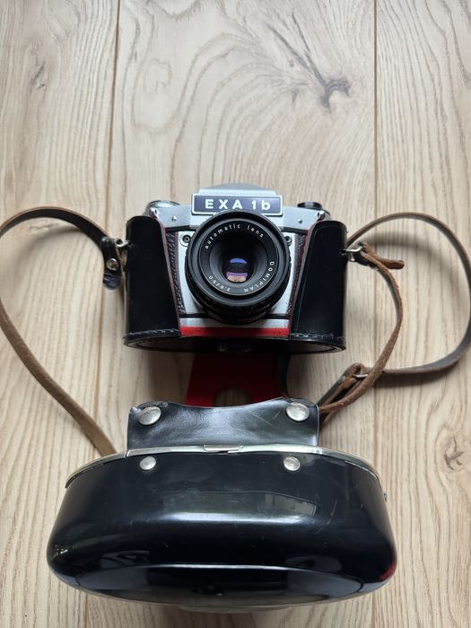 Aparat analogowy Exa 1b + obiektyw Domiplan 2.8/50mm okazja!