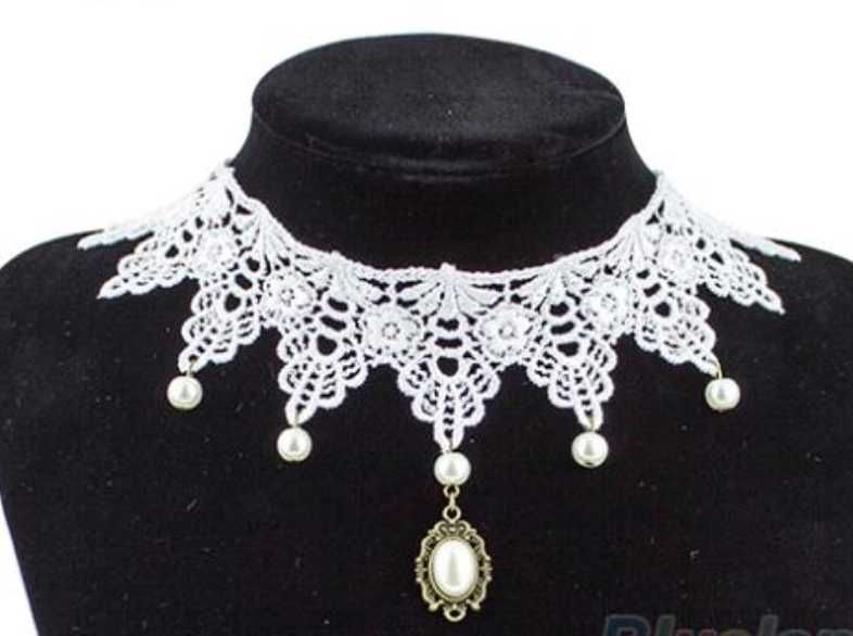 Свадебное колье ожерелье в разных стилях