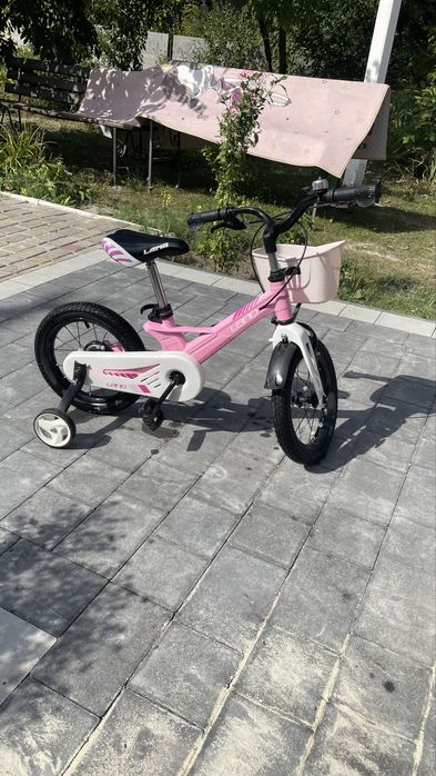 Велосипед для дівчинки 14 дюймів - 2-5 років.