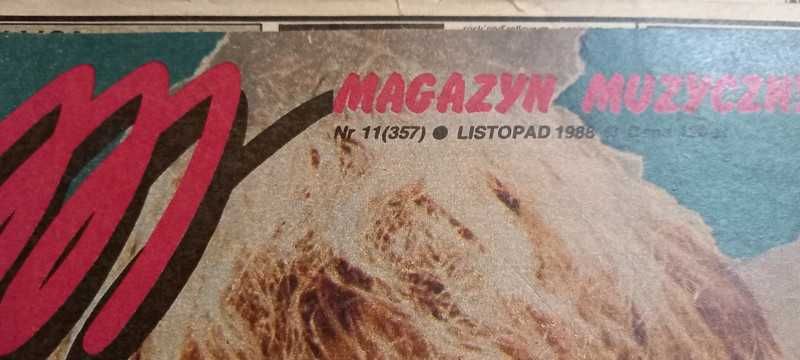 Magazyn Muzyczny nr 11 1988 rock metal