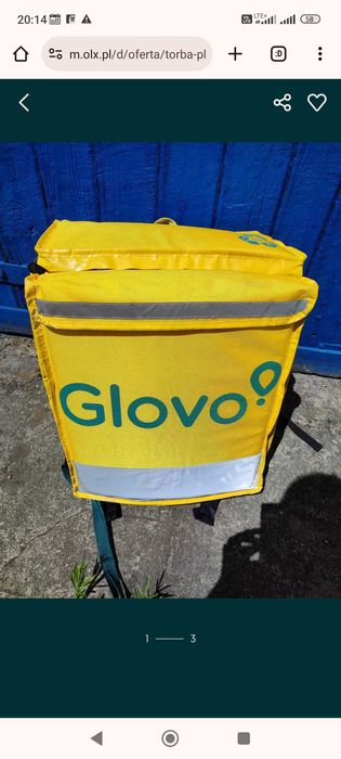 Plecak torba Glovo termiczny