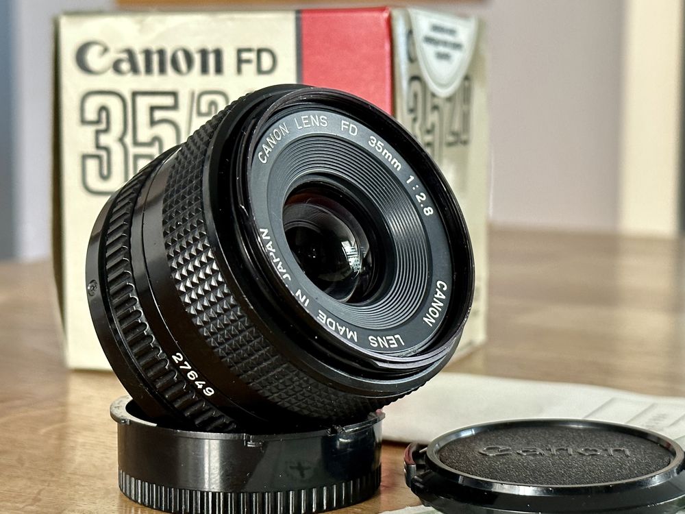 Canon FD 35mm f2.8 Box - jak NOWY