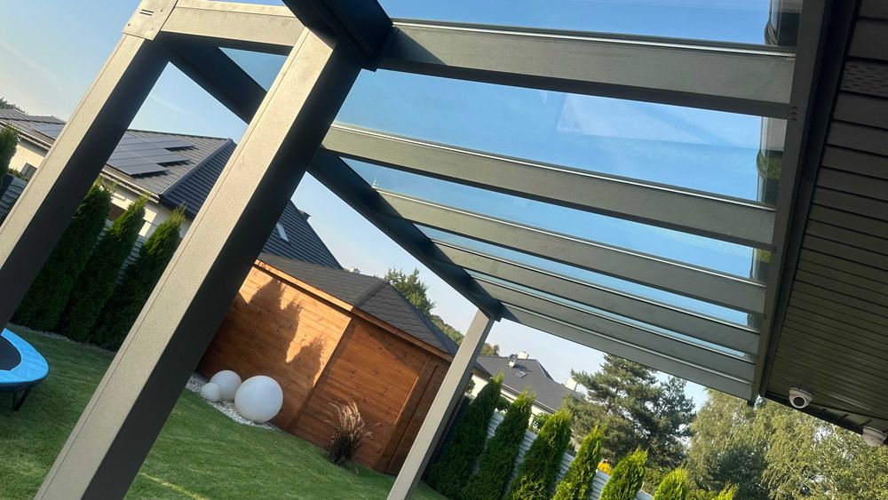 Zadaszenie Tarasu Aluminiowe wiata szkło Ogród zimowy Pergola