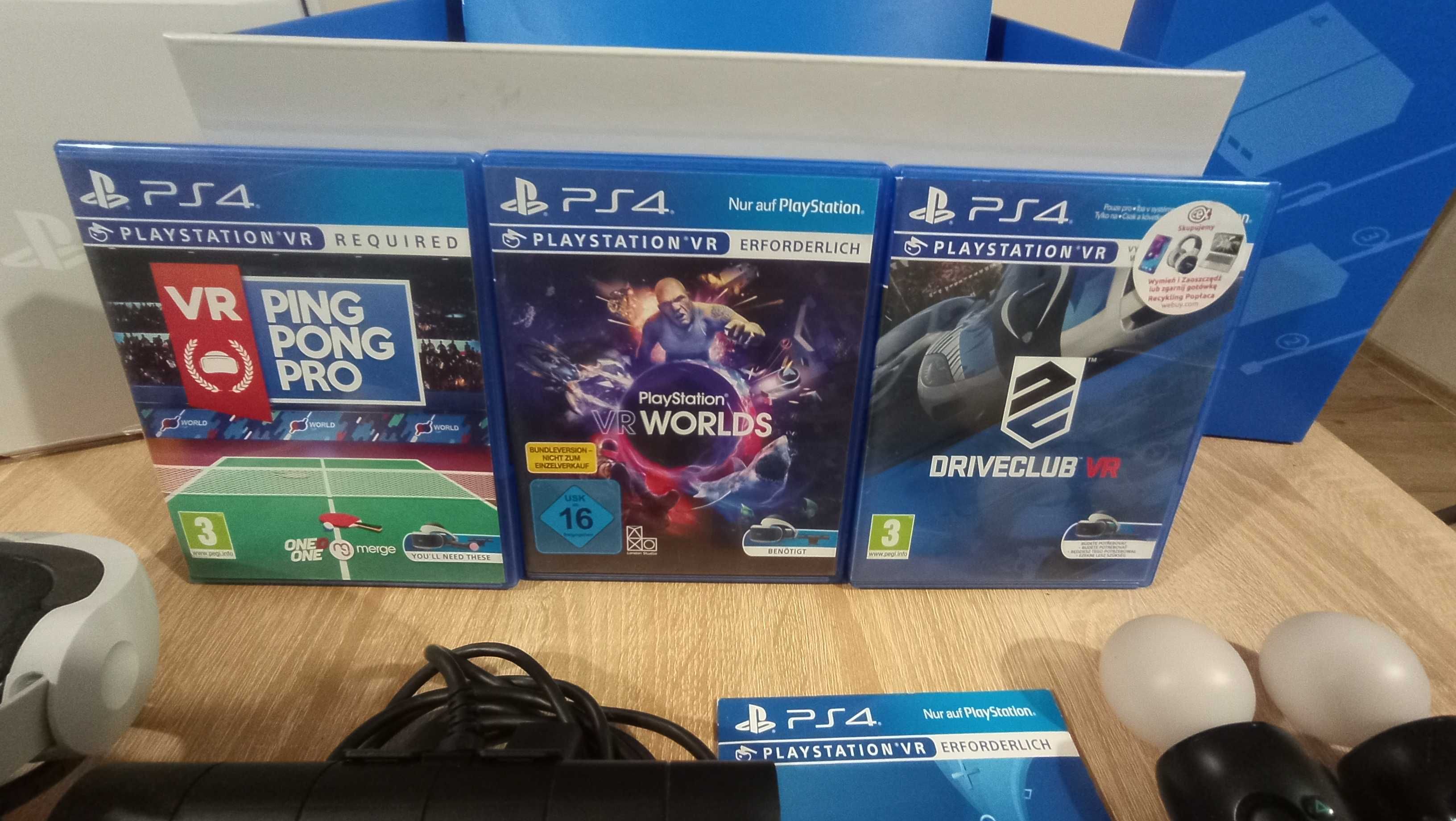 Play Station Vr + 2 kontrolery move + 3 gry