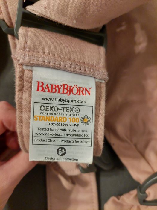 Рюкзак-кенгуру BabyBjorn Mini Woven Dusty pink