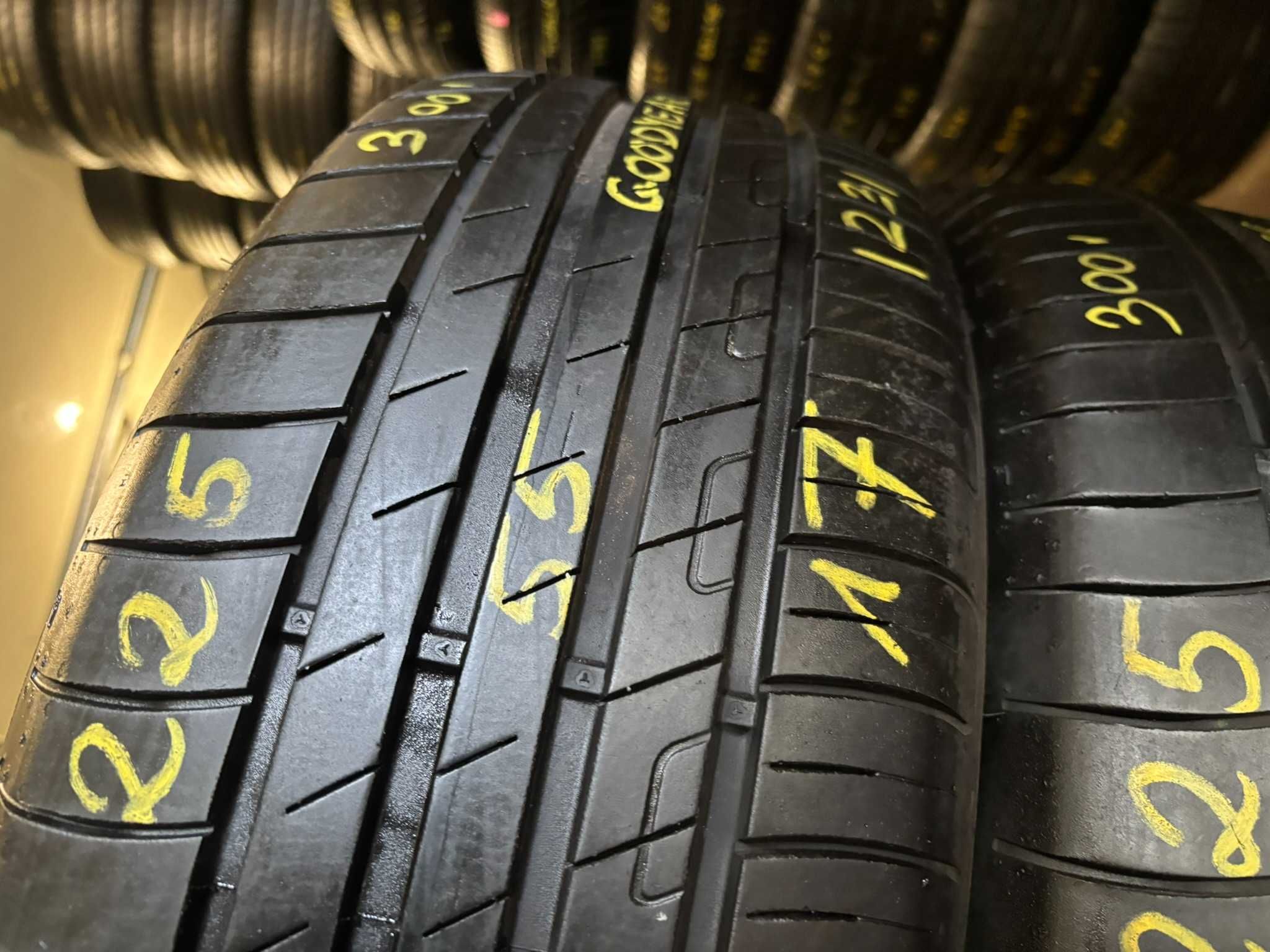 2X OPONY LETNIE 225/55R17 101Y Goodyear EfficientGrip 7.9MM 2023R CAŁE