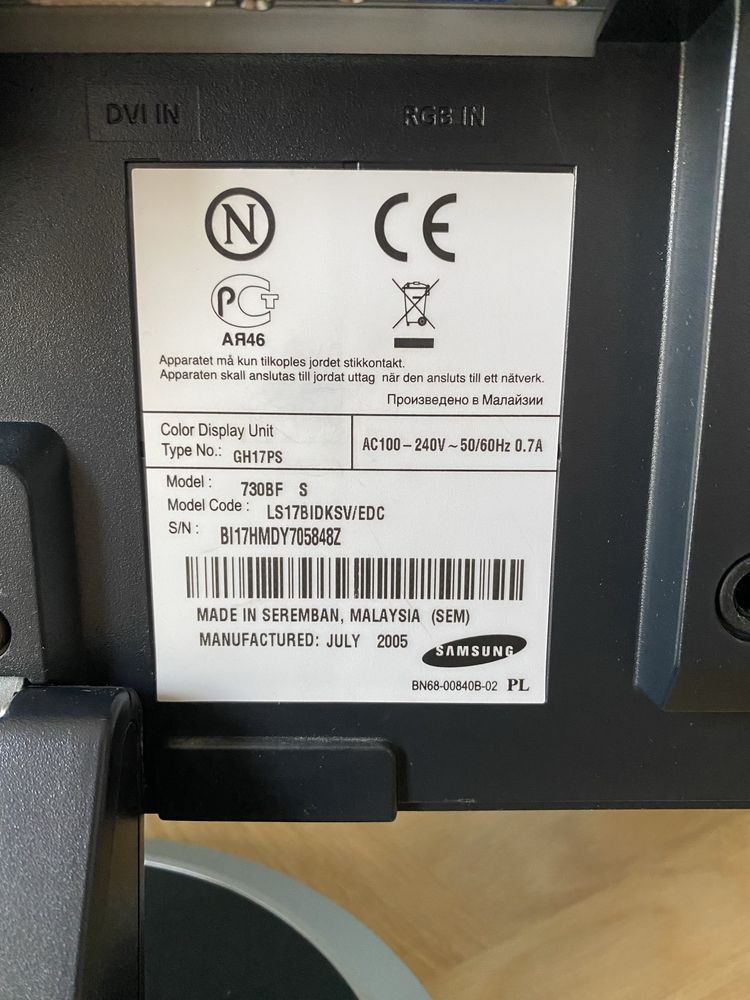 Monitor do komputera Samsung