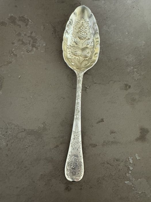 Ложка посрібленна 22см.вінтаж