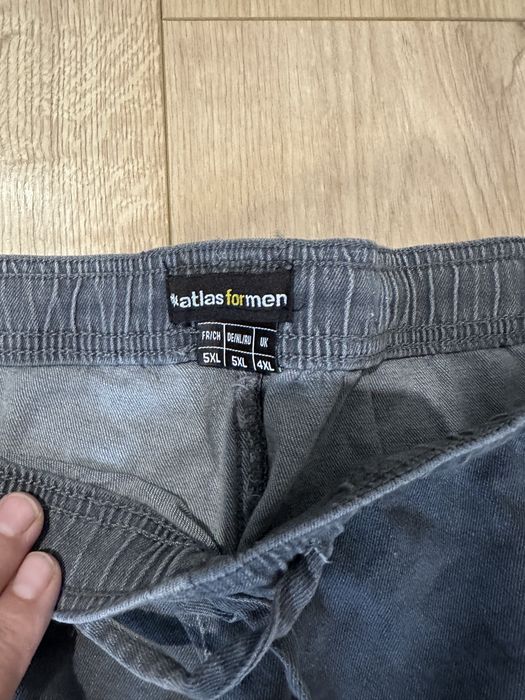 Bardzo duze spodnie męskie cargo na gumie pas do150 5XL