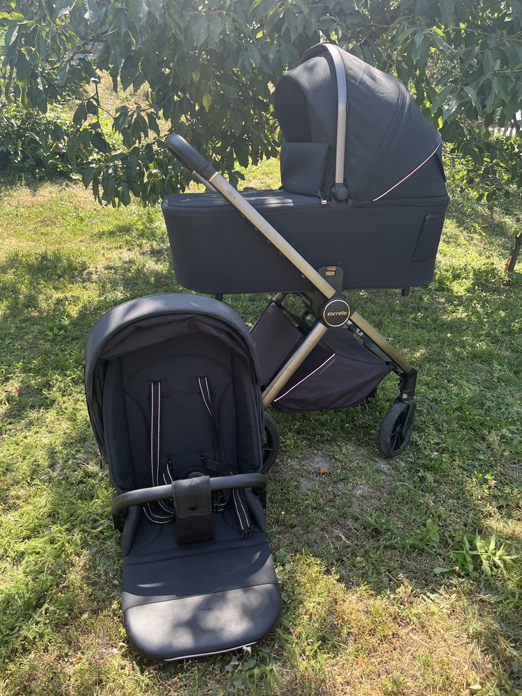 Коляска carrello Ultra 2 в 1  black універсальна чорна каррелло