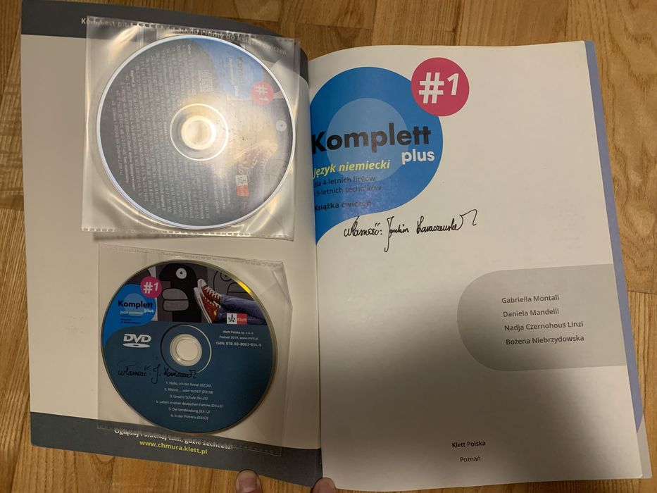 Komplett plus książka ćwiczeń 1 niemiecki klett + płyty dvd