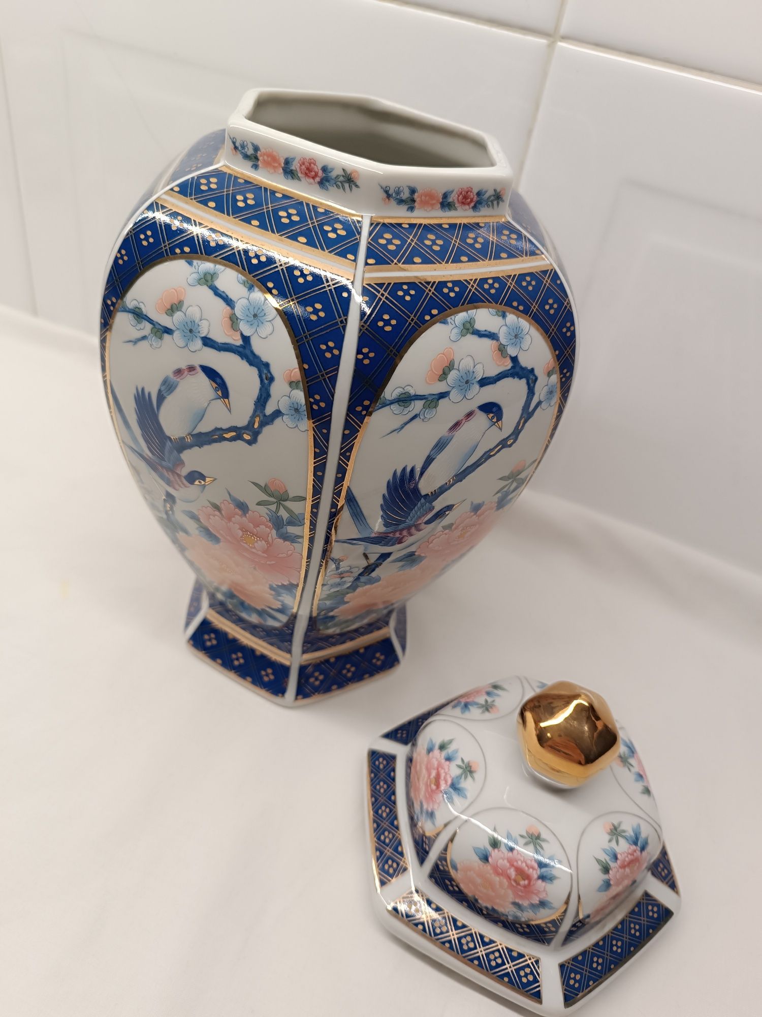 Jarra Pote Grande em Porcelana. 33 cm